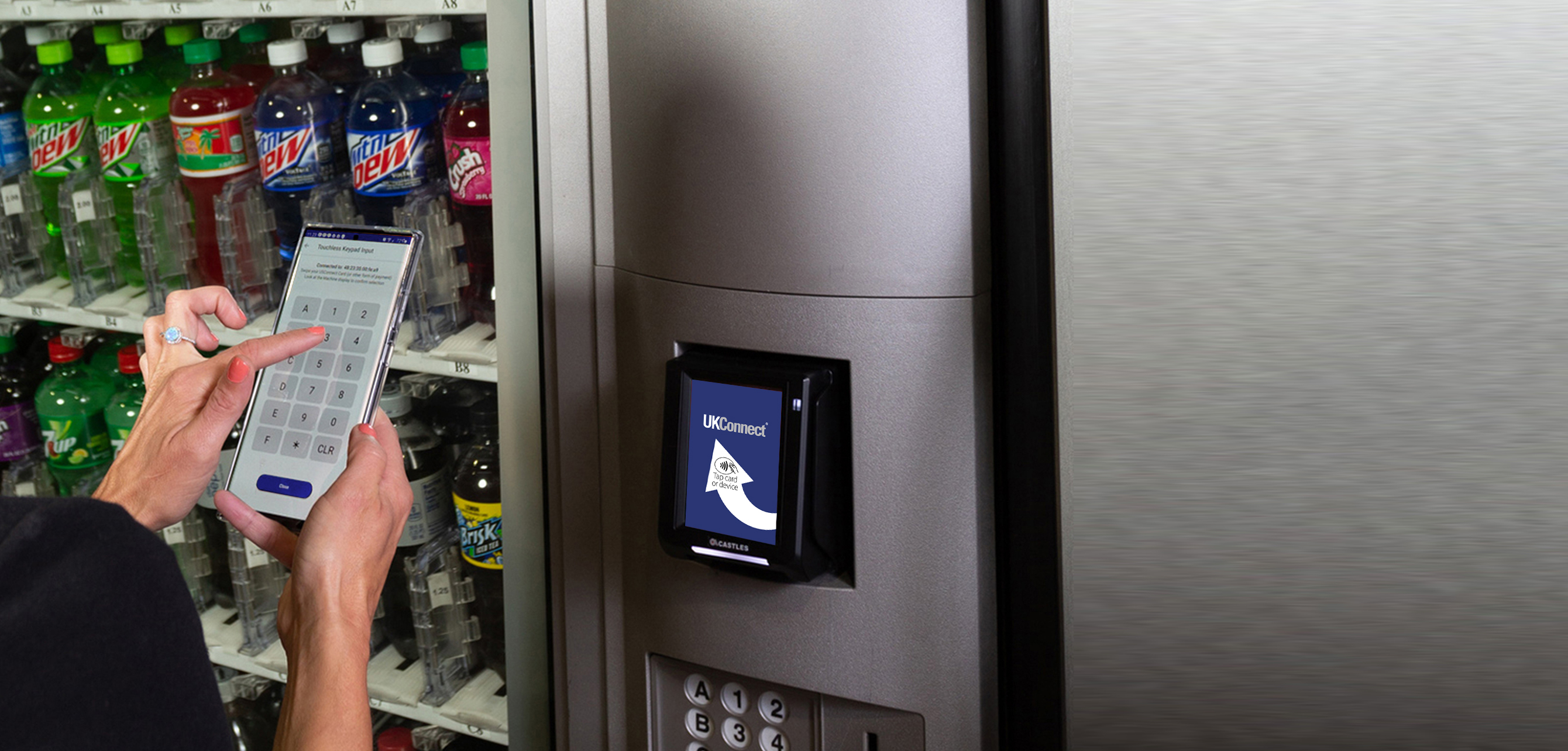 vending product selection with app