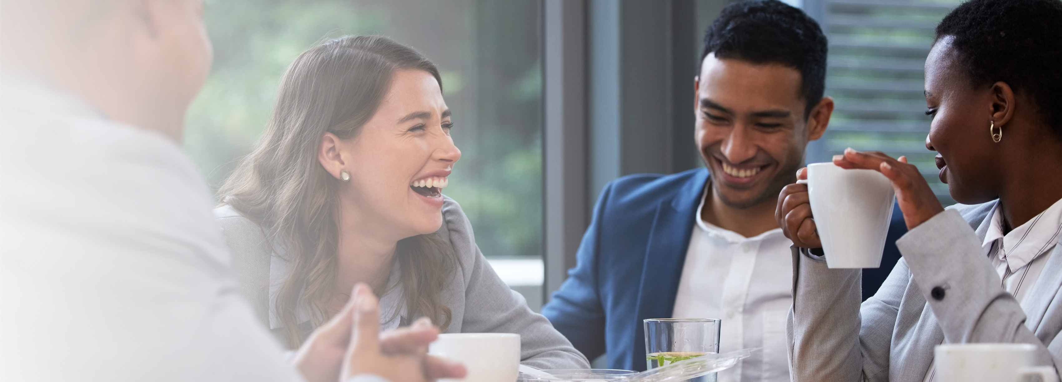 Colleagues enjoying lunch Colleagues enjoying lunch
